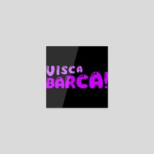 Visca Barca FC Barcelona Pink Design - Sticker by Kodie JamesZielke